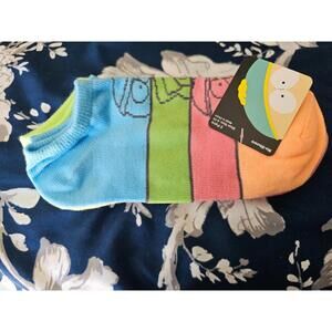 (5 Pairs) Woman's New South Park Pack of Socks Multicolor Shoe Size 4-10 No Show